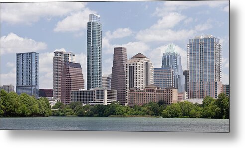 Downtown District Metal Print featuring the photograph Downtown Austin In Summer by Austinmirage