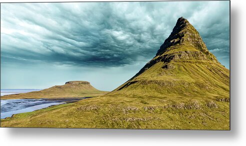Iceland Metal Print featuring the photograph Stormy Church Mountain by David Letts