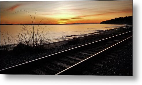 Railway Metal Print featuring the photograph The Good Side of the Tracks by Monte Arnold