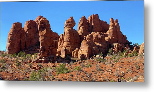  Metal Print featuring the painting Arches National Park Utah #7 by Ses