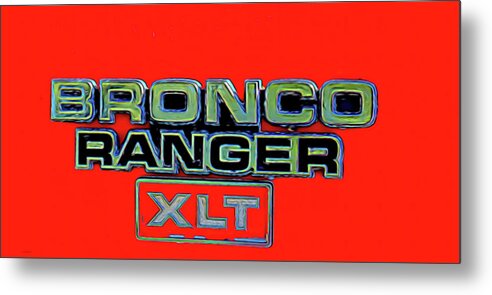 Bronco Metal Print featuring the photograph Bronco XLT by Cathy Anderson
