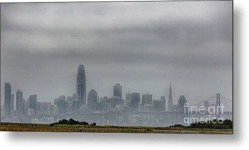 San Francisco Metal Print featuring the photograph City in the Clouds by Erin Marie Davis