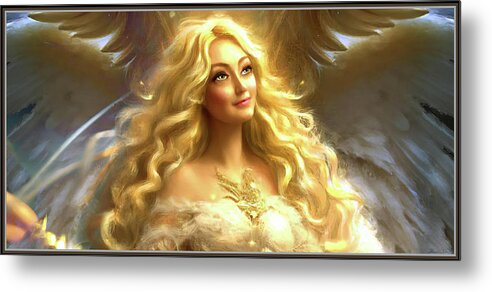 Healer Metal Print featuring the digital art Claria the Guardian Angel by Shawn Dall