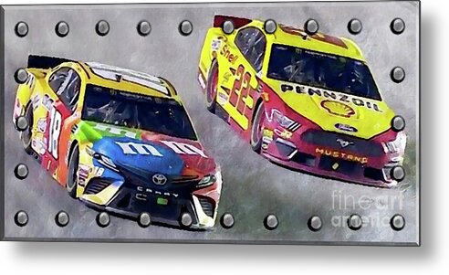 Stock Car Metal Print featuring the photograph Close by Billy Knight