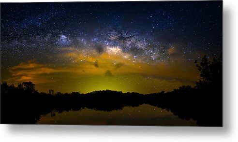 Milky Way Metal Print featuring the photograph Fire in the Sky by Mark Andrew Thomas