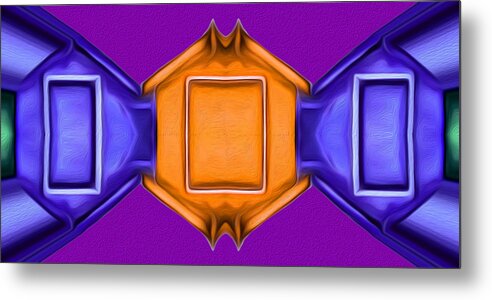 Abstract Metal Print featuring the digital art Main Link by Ronald Mills