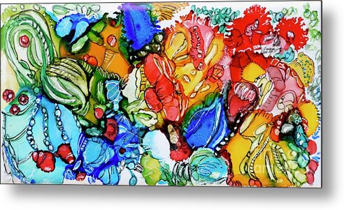 Flower Metal Print featuring the painting Natural Beauty by Patty Donoghue