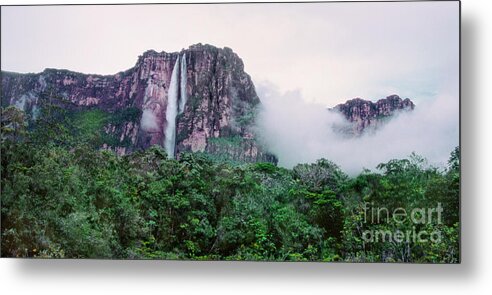 Dave Welling Metal Print featuring the photograph Panorama Angel Falls Canaima Np Venezuela by Dave Welling