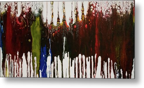 Pour Metal Print featuring the mixed media Spirited by Aimee Bruno