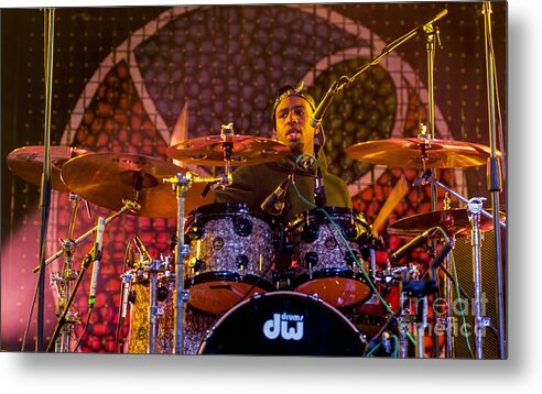 Alvin Ford Jr. Metal Print featuring the photograph Alvin Ford Jr. with Dumpstaphunk by David Oppenheimer