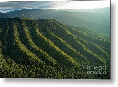 Great Smoky Mountains National Park Metal Print featuring the photograph Great Smoky Mountains National Park Aerial Photo #5 by David Oppenheimer