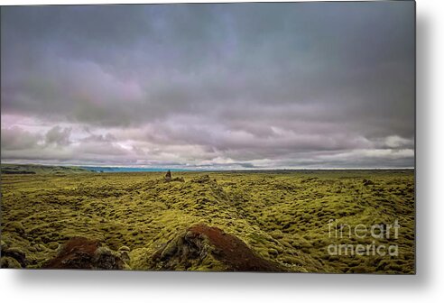 1783 Eruption Metal Print featuring the photograph Laki lava fields by Agnes Caruso