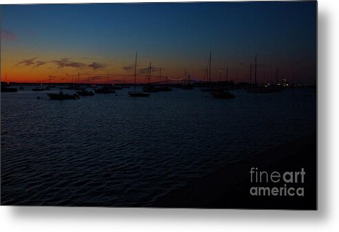Sunset Metal Print featuring the photograph Sunset in Newport, RI by Agnes Caruso