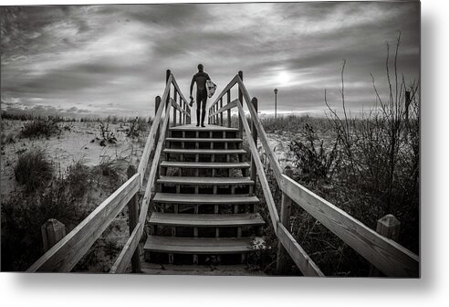 Surfer Metal Print featuring the photograph Surfer by Steve Stanger