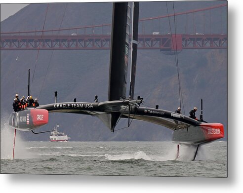 Ac34 Metal Print featuring the photograph America's Cup 34 #59 by Steven Lapkin