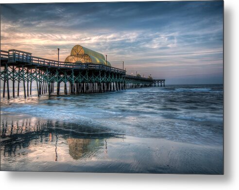 Alep Metal Print featuring the photograph Pier Before Sunrise by At Lands End Photography
