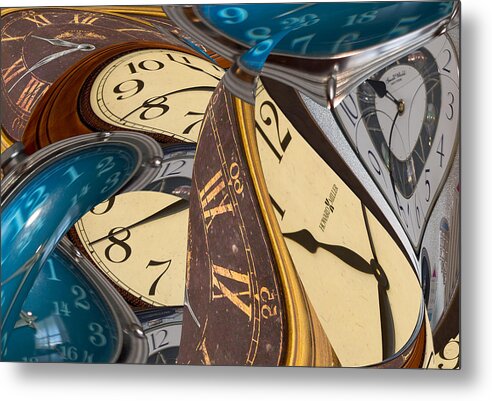 Clock Metal Print featuring the photograph Time Further out by Bill Linhares