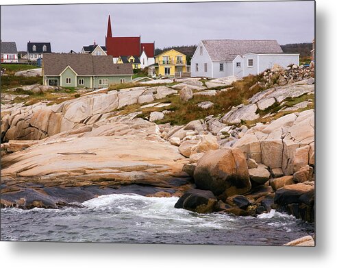 Peggy's Cove Metal Print featuring the photograph Peggy's Cove by Linda McRae