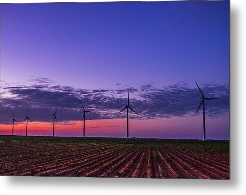 Sunrise Metal Print featuring the photograph Green Power Sunrise by Johnny Boyd