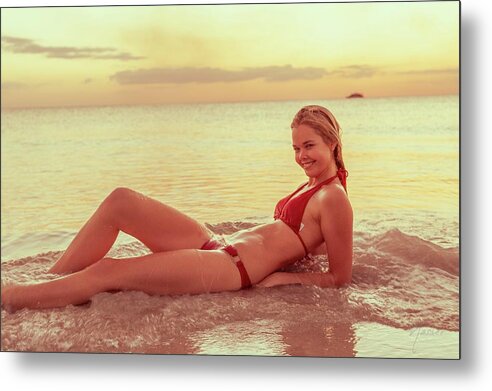 Athletic Metal Print featuring the photograph 3994 Elisa Naples Beach Florida by Amyn Nasser