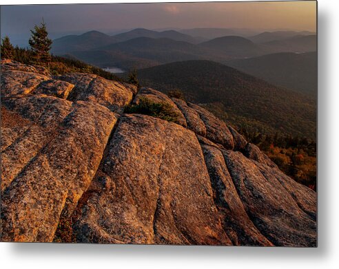 Adirondack Forest Preserve Metal Print featuring the photograph Adirondack Mountain Sunset by Bob Grabowski