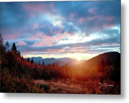 New England Metal Print featuring the photograph White Mountains Sunrise 4250 by Dan Beauvais