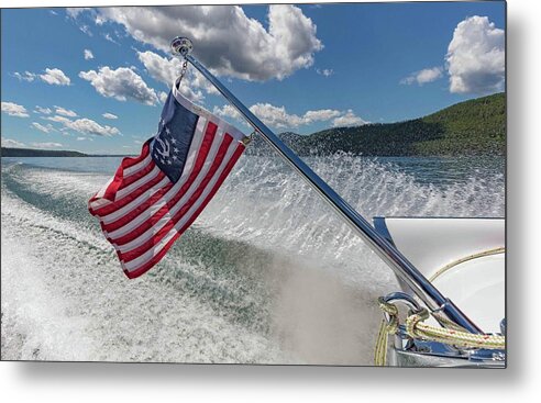 Whitefish Metal Print featuring the photograph Stars and Stripes #31 by Steven Lapkin