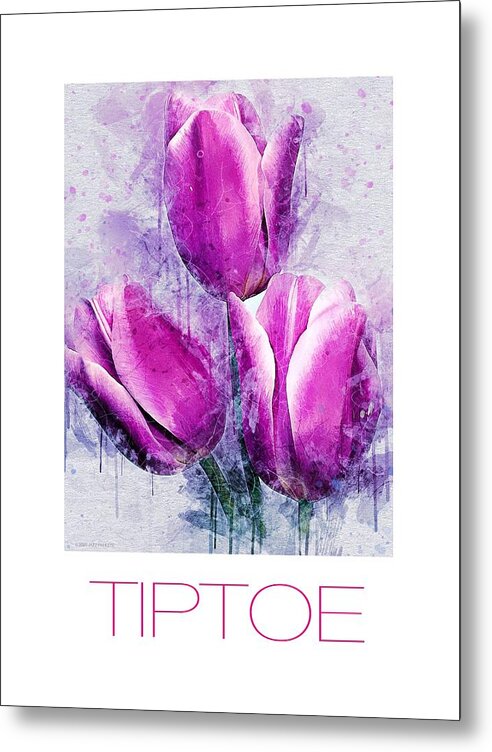 Tiptoe Metal Print featuring the digital art Tiptoe by Gail Marten