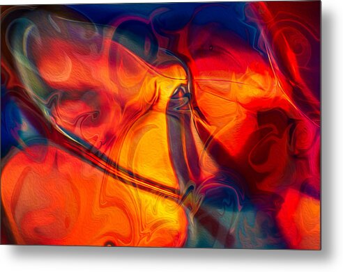 Color Conception Metal Print featuring the painting Color Conception by Omaste Witkowski