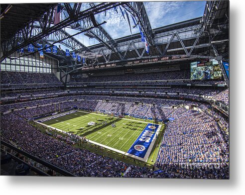 Indiana Metal Print featuring the photograph Indianapolis Colts 3 by David Haskett II