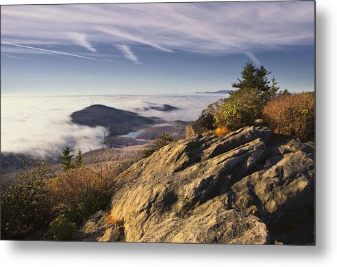 Grandfather Metal Print featuring the photograph Clouds Over Grandmother Mountain by Ken Barrett