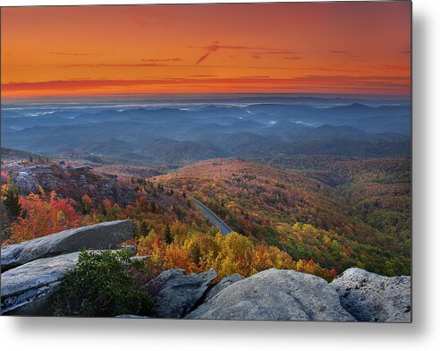 Fall Metal Print featuring the photograph Sunrise on Rough Ridge by Ken Barrett