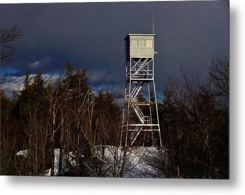 South Pawtuckaway Metal Print featuring the photograph Waiting tower by Rockybranch Dreams