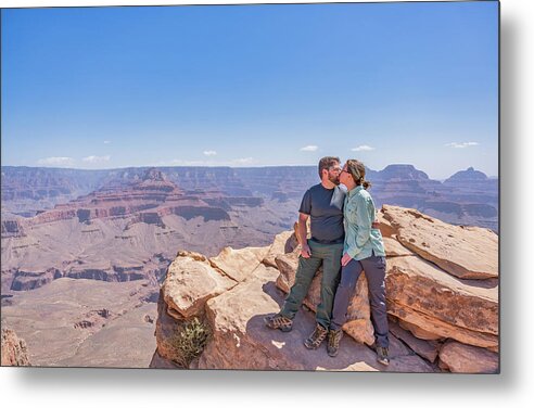 Portraits Metal Print featuring the photograph Grand Canyon Kiss by Martin Gollery