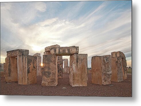 Historical Metal Print featuring the photograph Mini Stonehenge by Scott Cordell