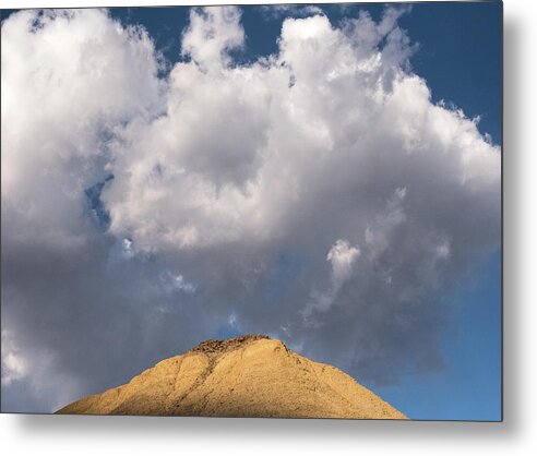 Clouds Metal Print featuring the photograph Clouds and Hilltop by Al White
