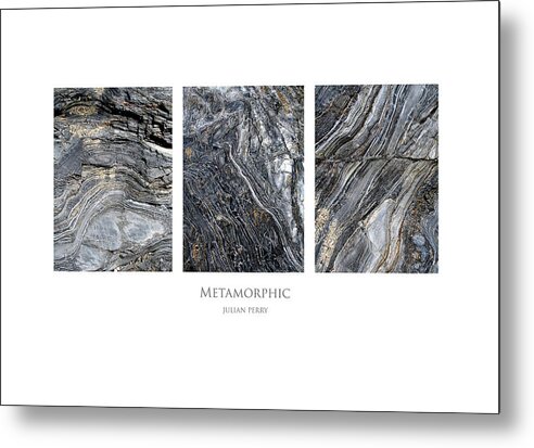 Metamorphic Metal Print featuring the digital art Metamorphic by Julian Perry