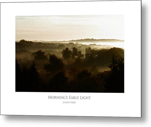 Beautiful Metal Print featuring the digital art Morning's Early Light by Julian Perry