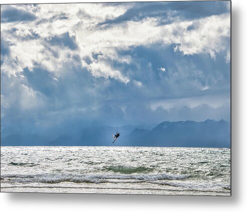 Lake Metal Print featuring the photograph Russ over Tahoe by Martin Gollery