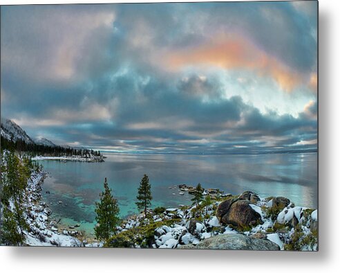 Sand Metal Print featuring the photograph Sand Harbor Sunset #3 by Martin Gollery