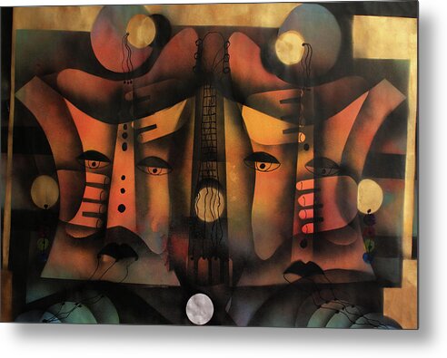 Moa Metal Print featuring the painting Alter Ego by Solomon Sekhaelelo
