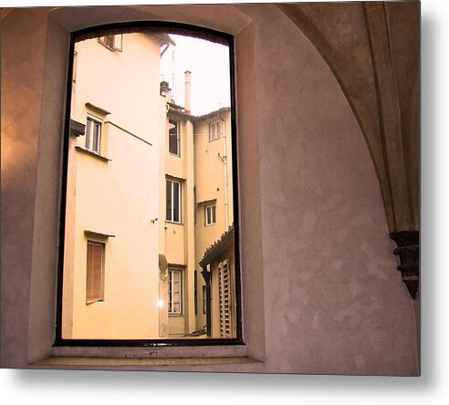 Window And Arch Metal Print featuring the photograph Window and arch by Walter Fahmy