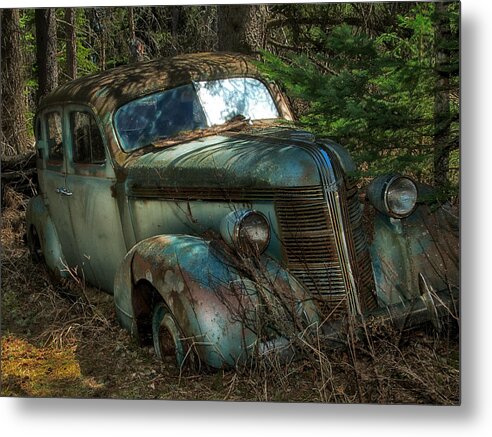 Abandoned Metal Print featuring the photograph Forgotten in the Forest by Trever Miller