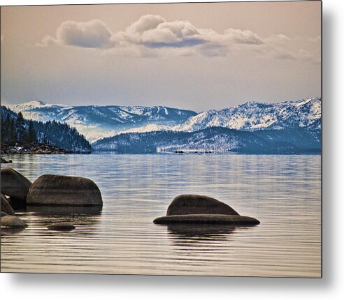 Landscape Metal Print featuring the photograph Quiet Lake Tahoe by Martin Gollery