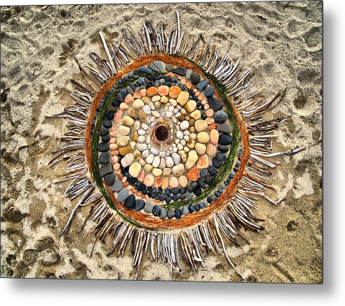 Sand Art Metal Print featuring the photograph Sand Art by Martin Gollery