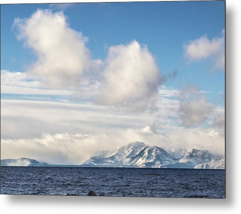 Sand Metal Print featuring the photograph Clearing Storm, Mt. Tallac by Martin Gollery