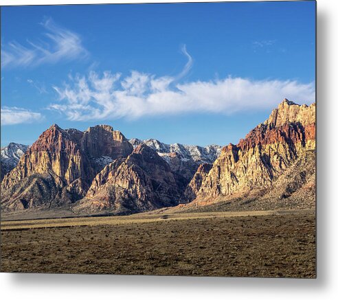 Red Metal Print featuring the photograph Red Rock Morning by Martin Gollery