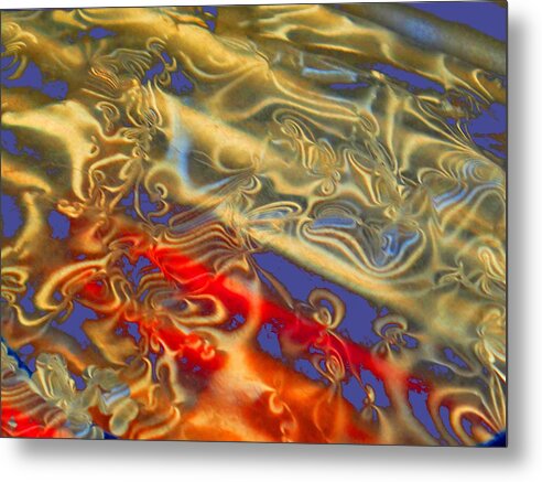 Abstract Metal Print featuring the digital art Abstract Expressionaryish #8 by T Oliver