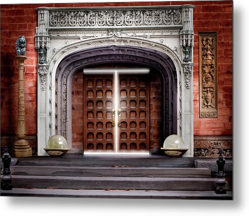 Secret Metal Print featuring the photograph Behind Closed Doors by John Manno