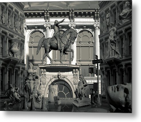 Statue Metal Print featuring the photograph Statuary by John Manno